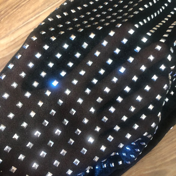 Rhinestone mesh pant and shirt set - Picture 5 of 5